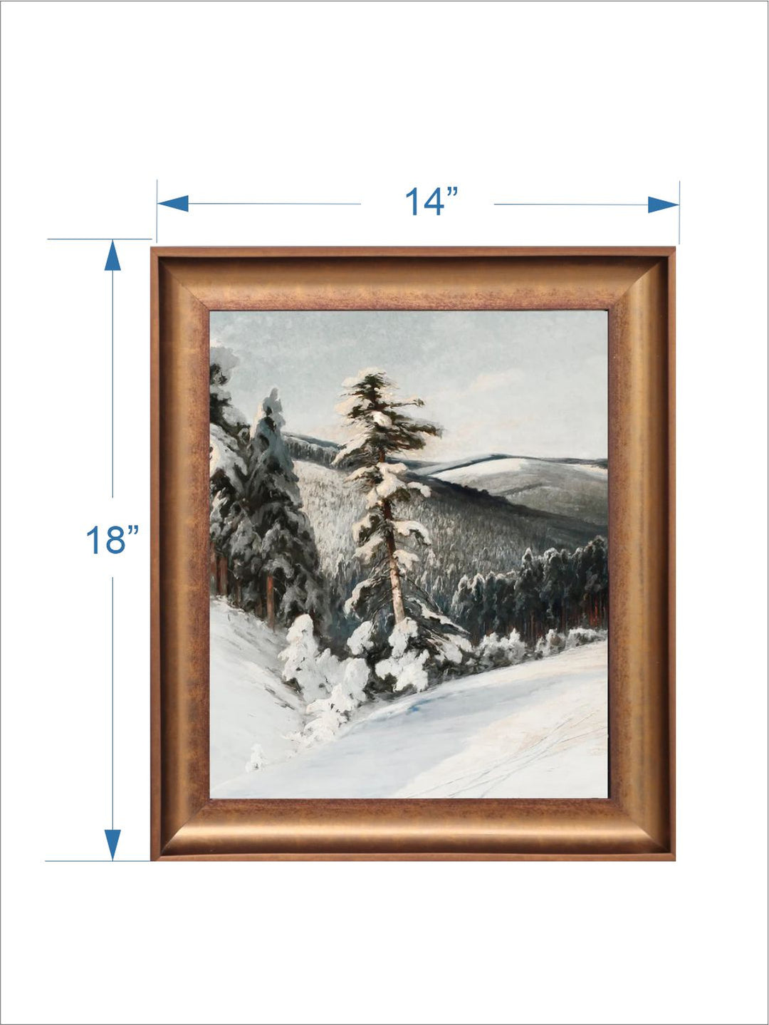The Vintage Artistry White & Grey Forest Landscape Wall Art