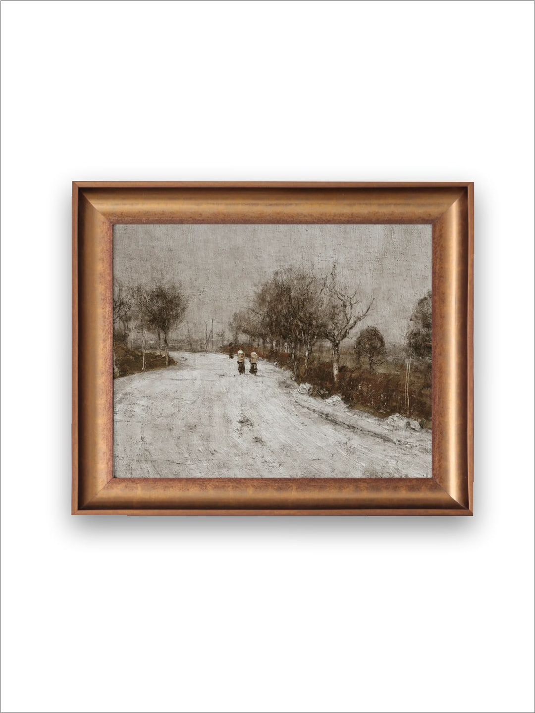 The Vintage Artistry Grey Rustic Winter Wall Art
