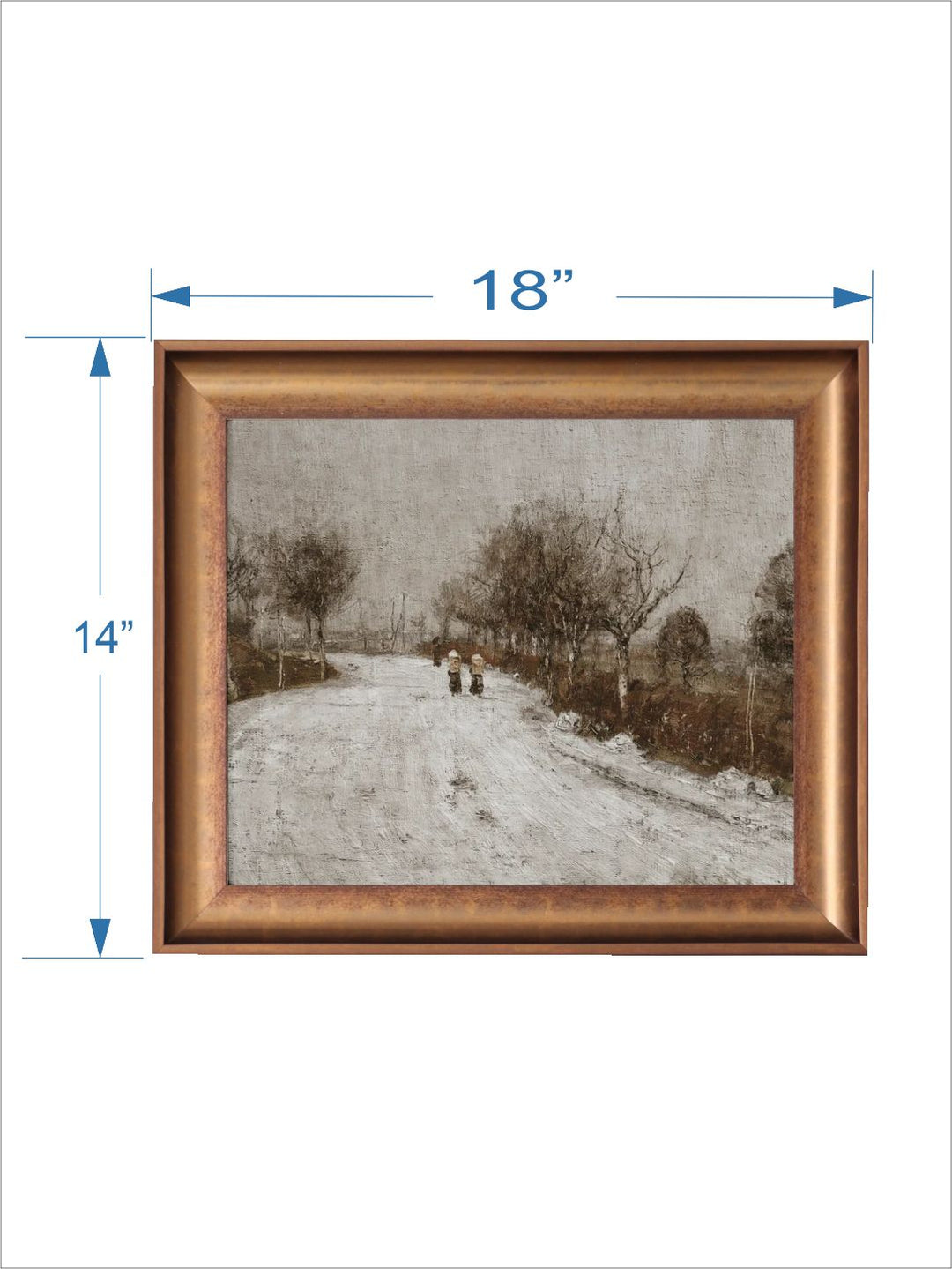 The Vintage Artistry Grey Rustic Winter Wall Art