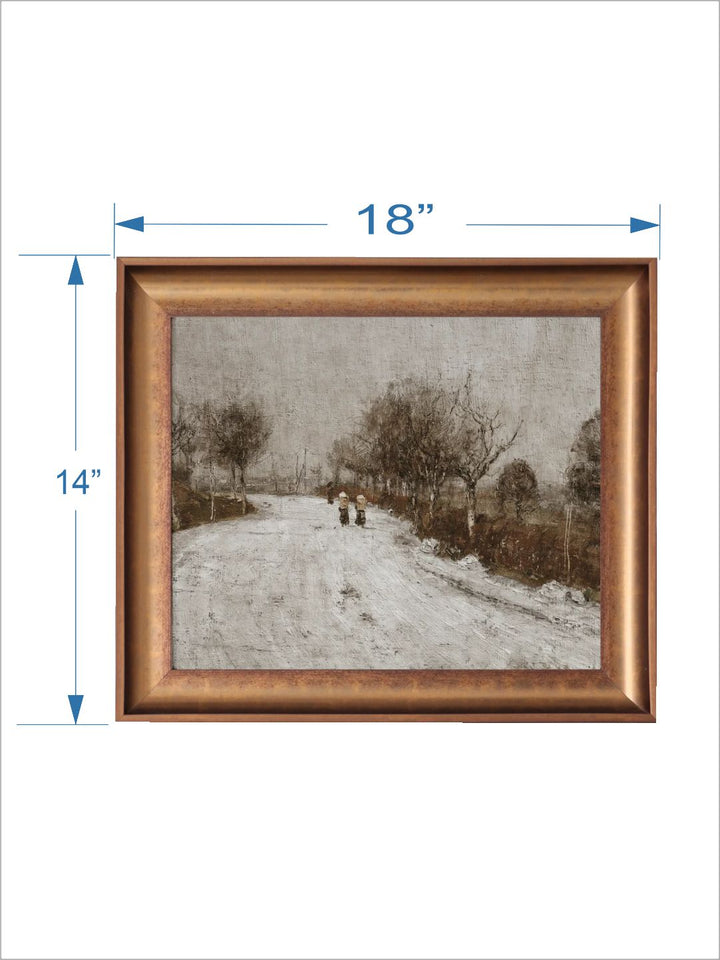 The Vintage Artistry Grey Rustic Winter Wall Art
