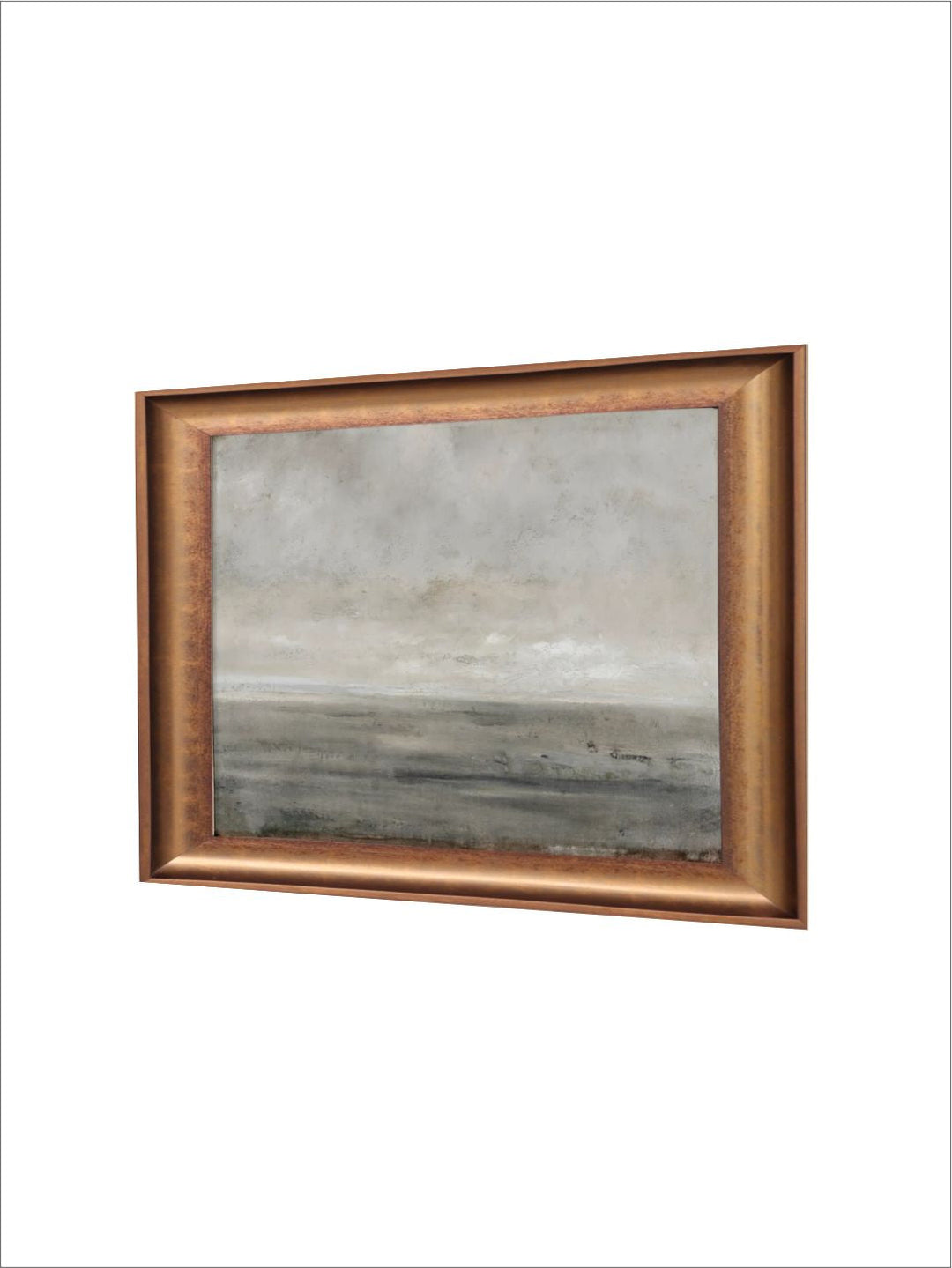 The Vintage Artistry Grey Muted Seascape Wall Art