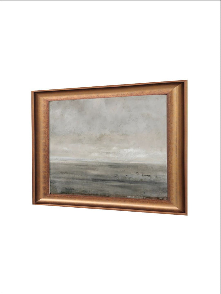 The Vintage Artistry Grey Muted Seascape Wall Art