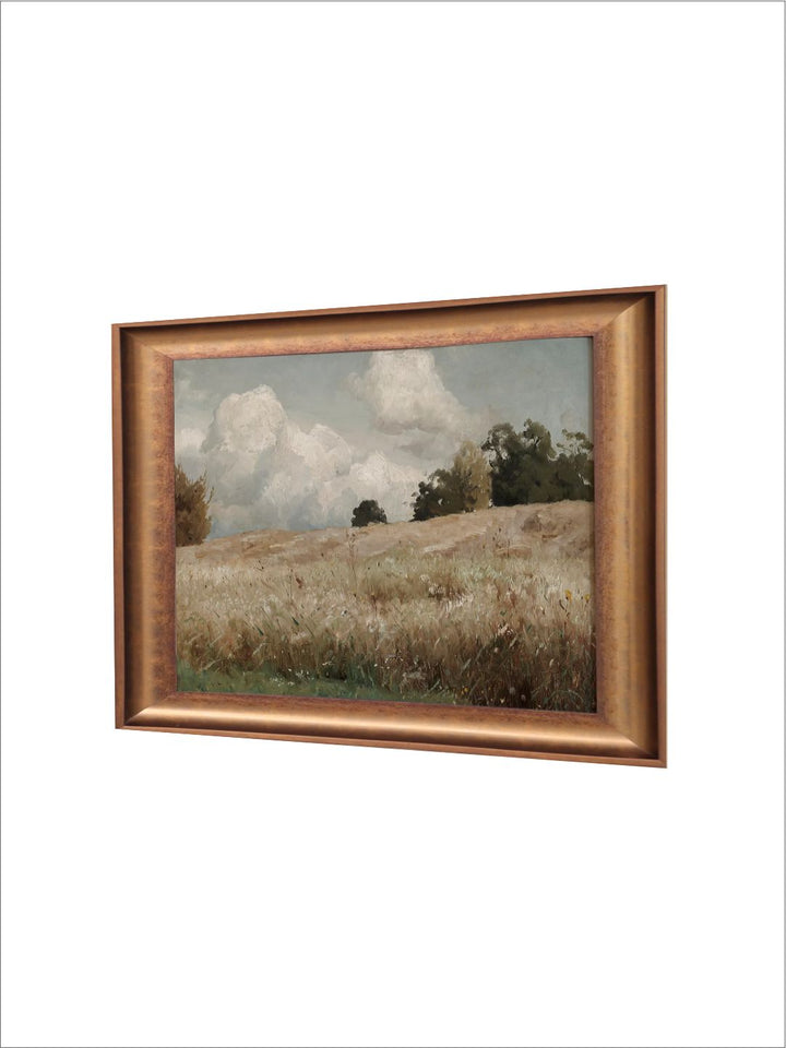 The Vintage Artistry Beige Landscape Painting Wall Art