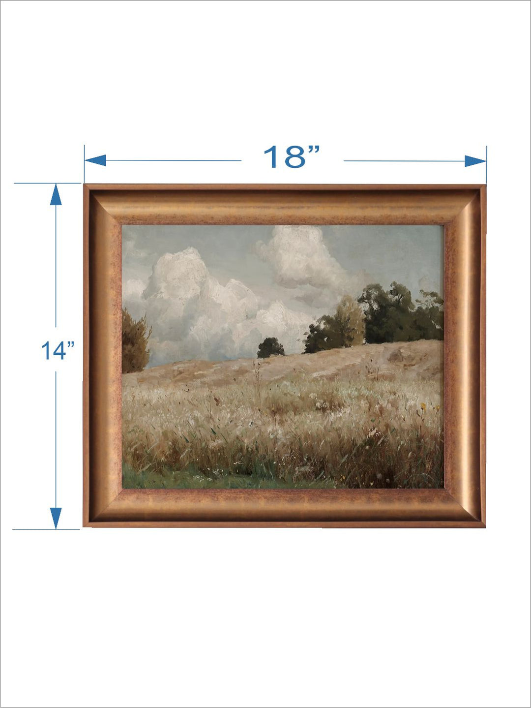 The Vintage Artistry Beige Landscape Painting Wall Art