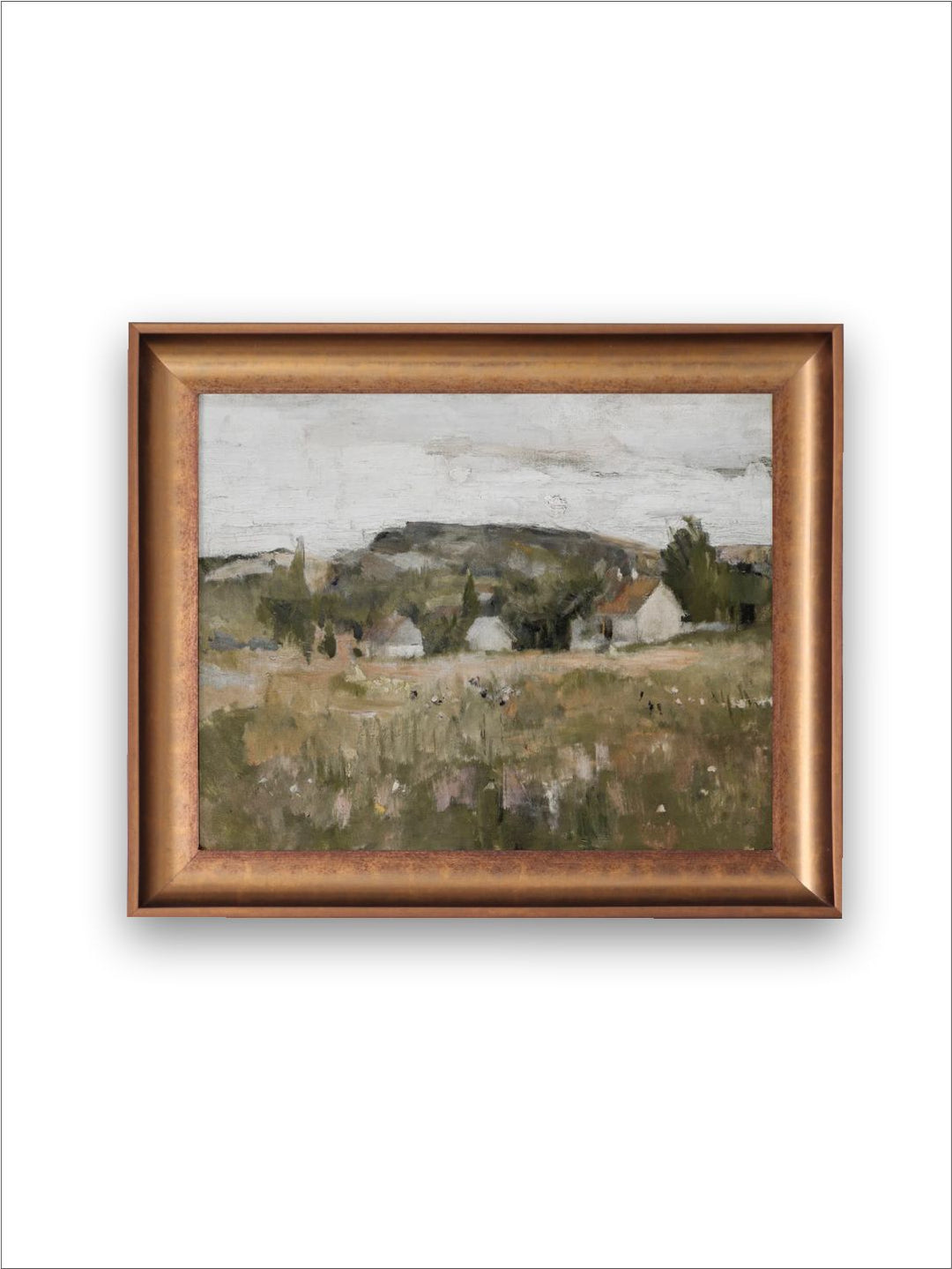 The Vintage Artistry Beige Country Scenery Wall Art