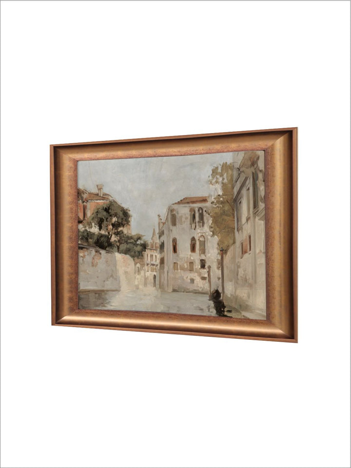The Vintage Artistry Beigevenice Canal Wall Art