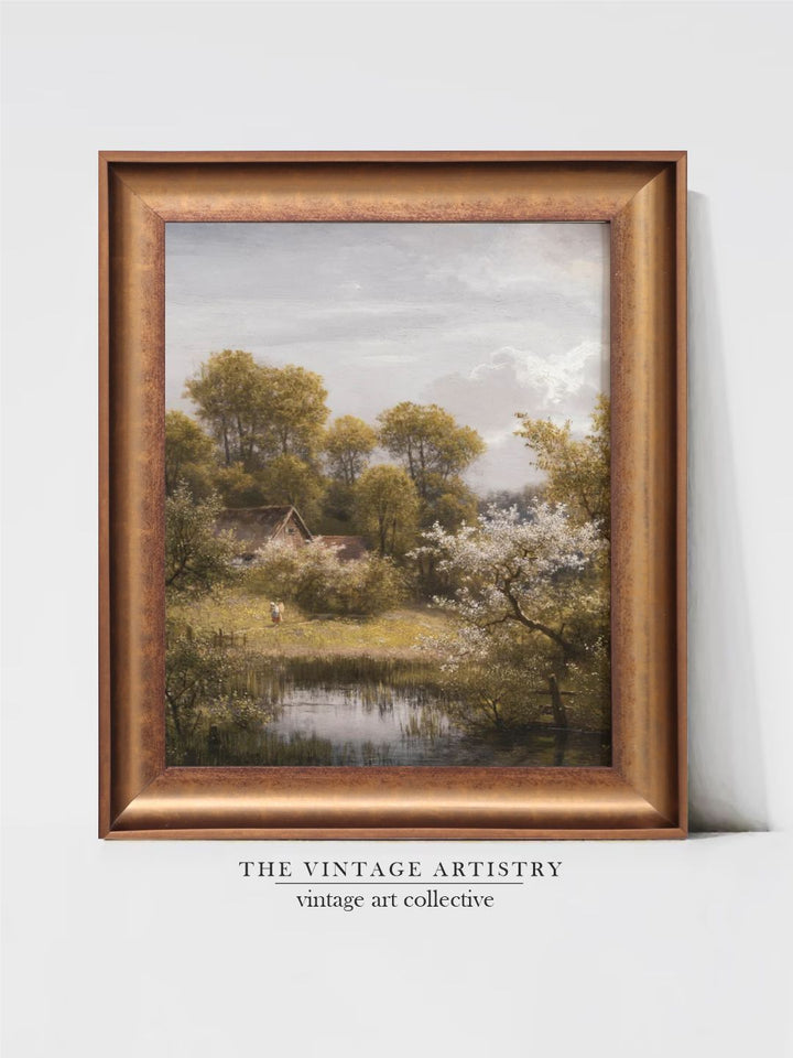 The Vintage Artistry Brown Moody Springdark Printable Wall Art