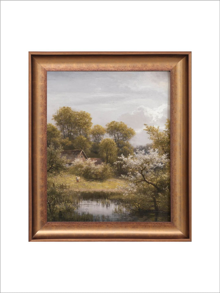 The Vintage Artistry Brown Moody Springdark Printable Wall Art
