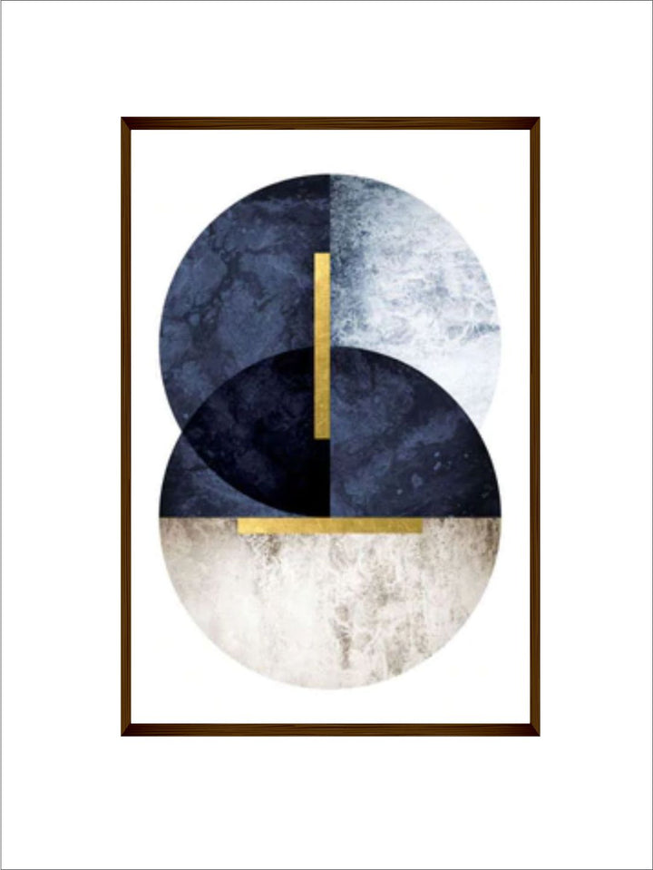 "   White & Blue Abstract Painting Wall Art Painting''