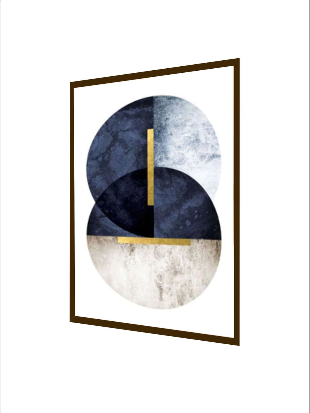 "   White & Blue Abstract Painting Wall Art Painting''