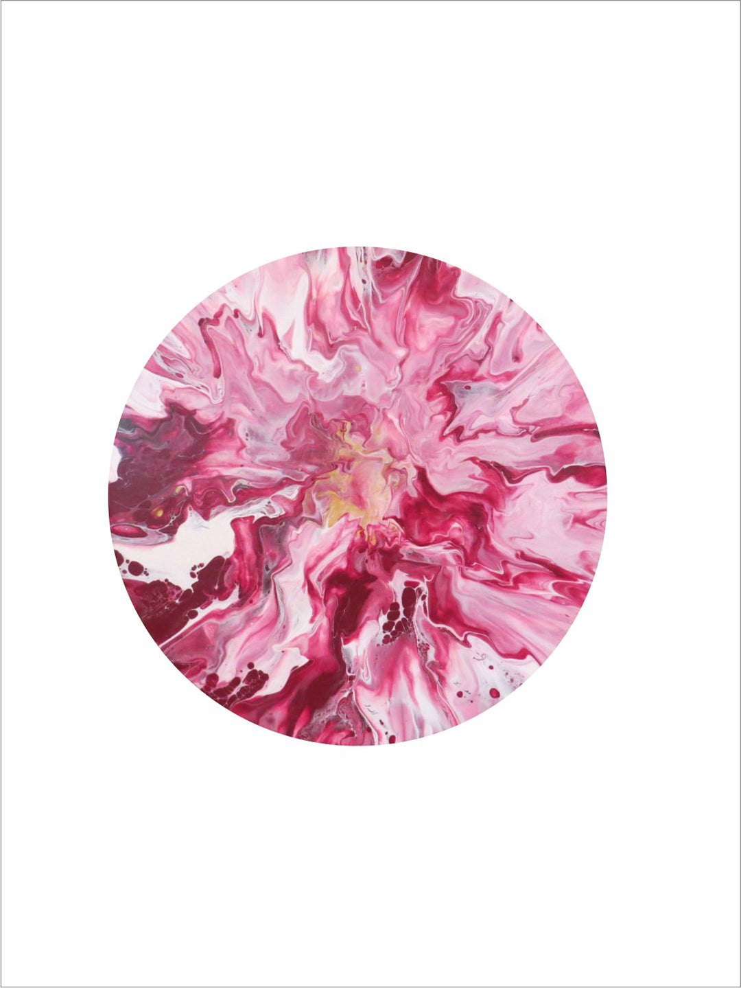 " Purple & White Abstract Painting Wall Art''
