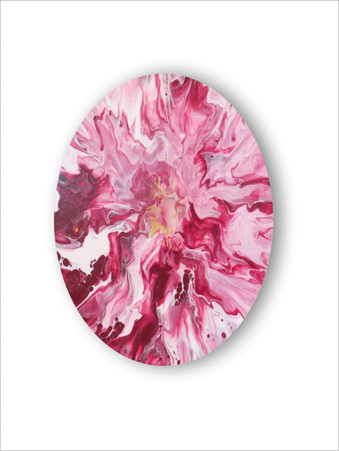 " Purple & White Abstract Painting Wall Art''