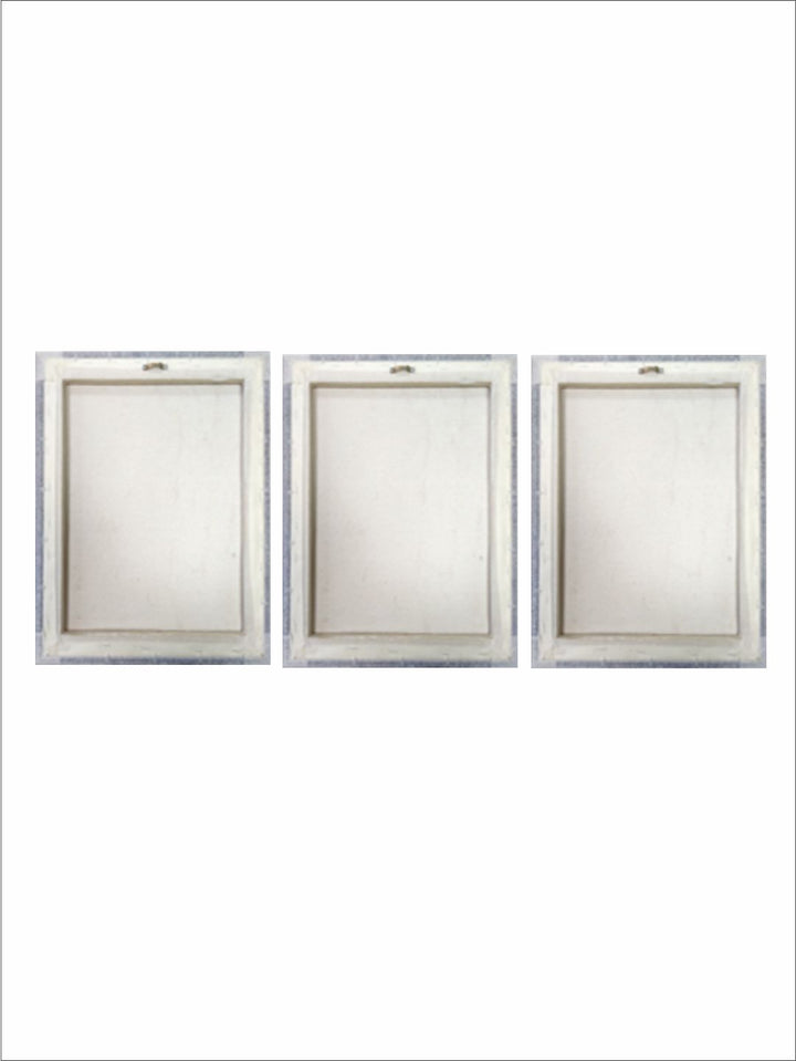 "Brown  Grey Set Of 3 Abstract Wall Painting''
