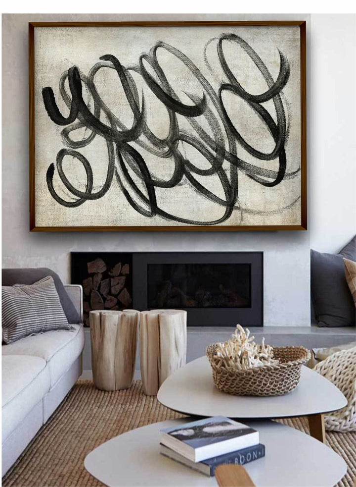 "Abstract Printed Canvas Wall Painting''