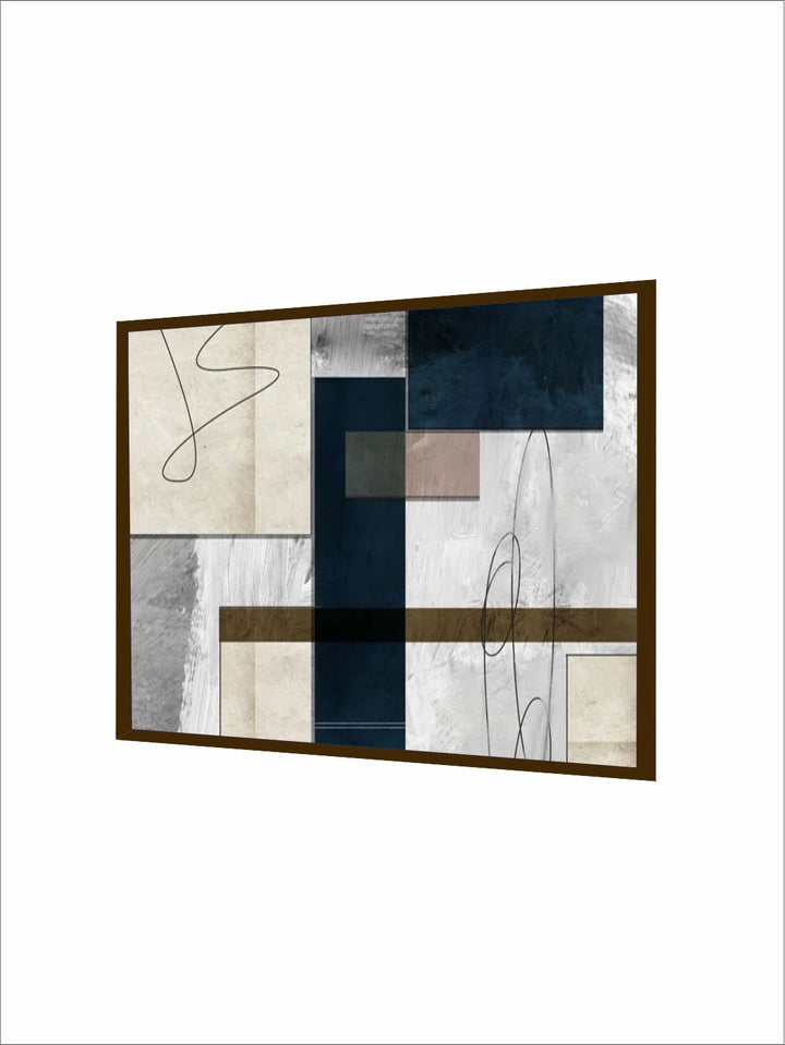 "Beige Abstract Painting Wall Art''