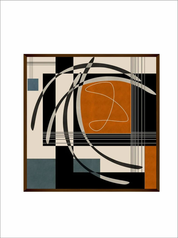 "White & Grey Abstract  Wall Art''