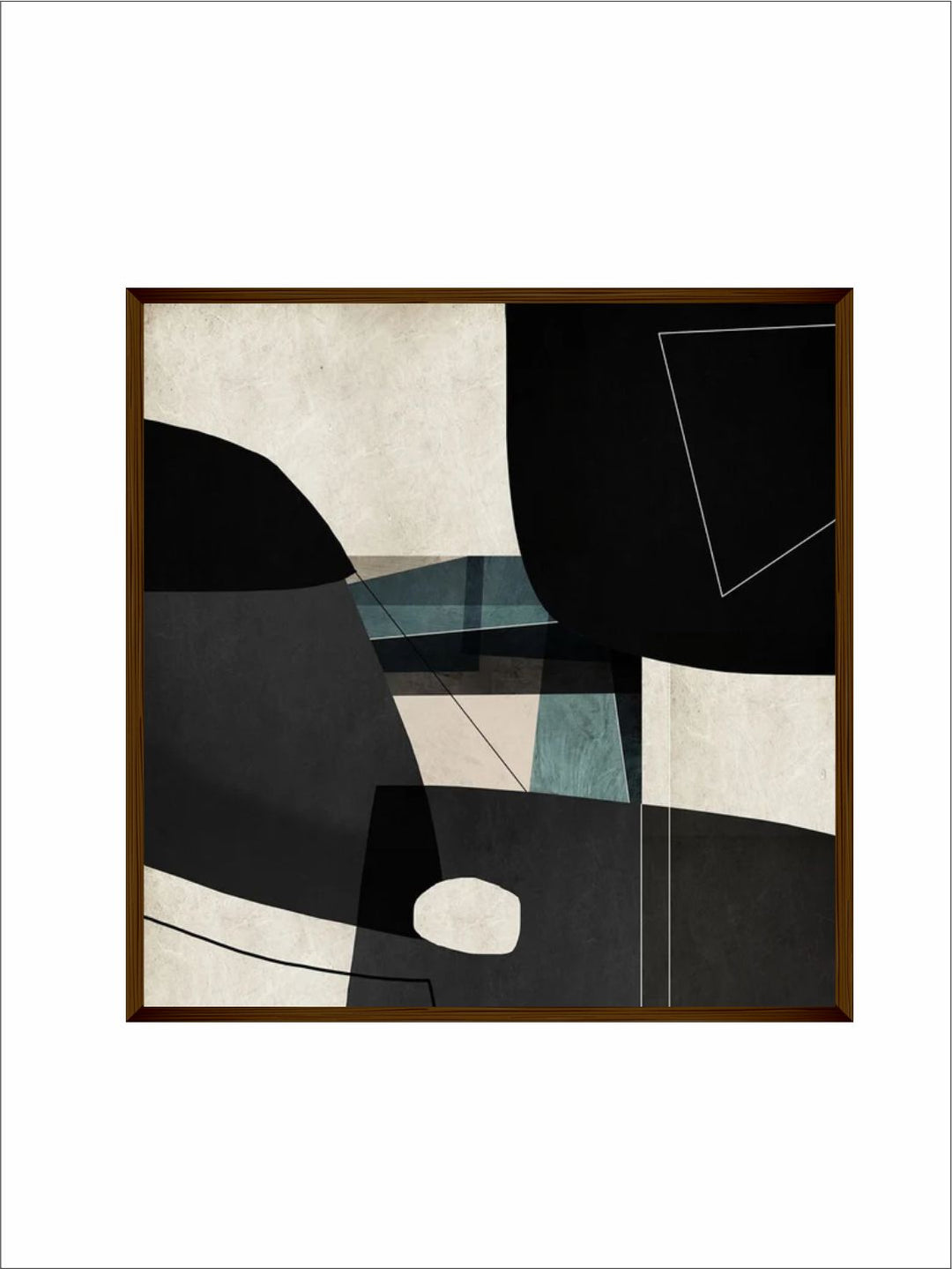 "Black Abstract Painting Wall Art''