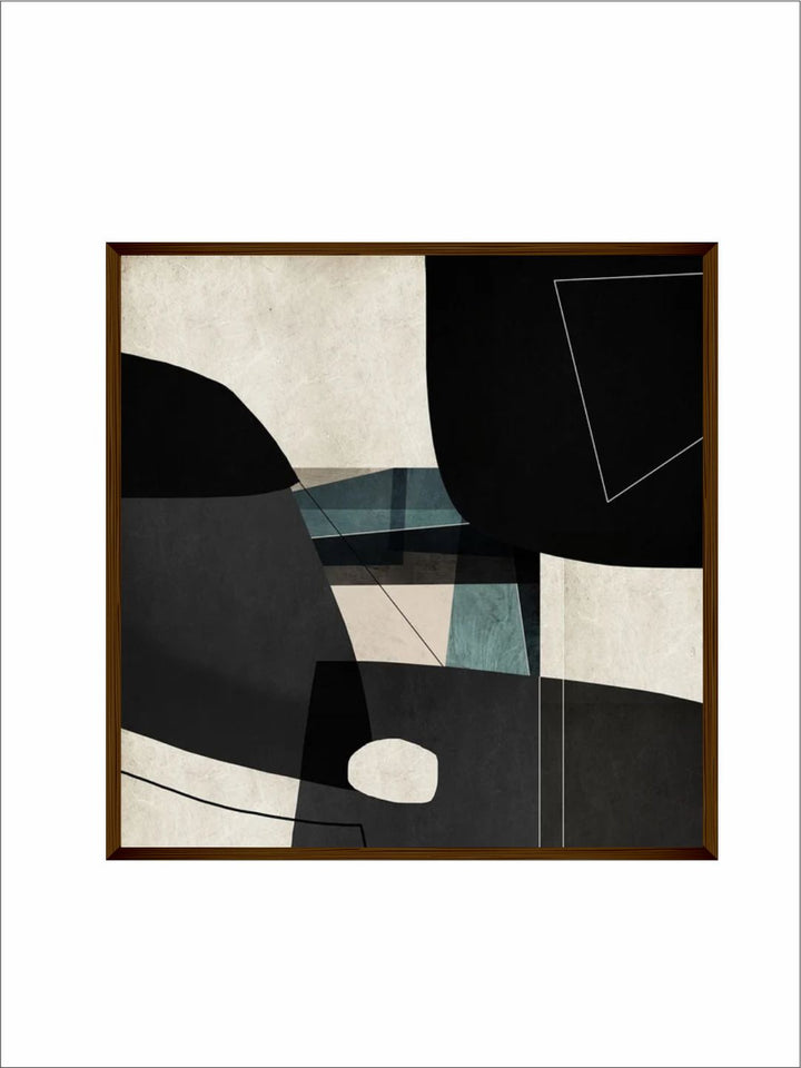 "Black Abstract Painting Wall Art''
