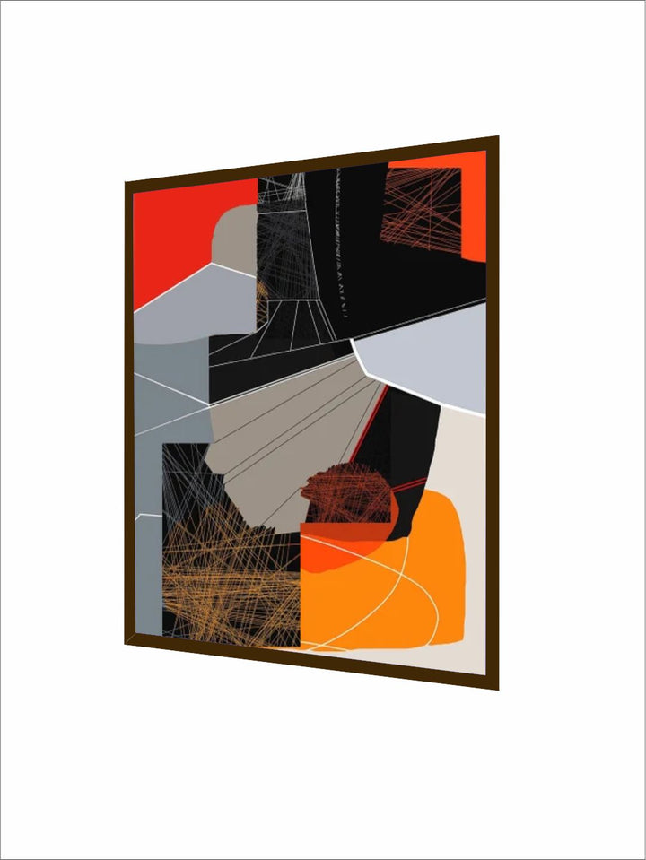 "  Grey  Blue Abstract Painting Wall Art''