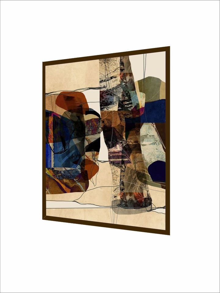 "Beige Abstract Painting Wall Art''