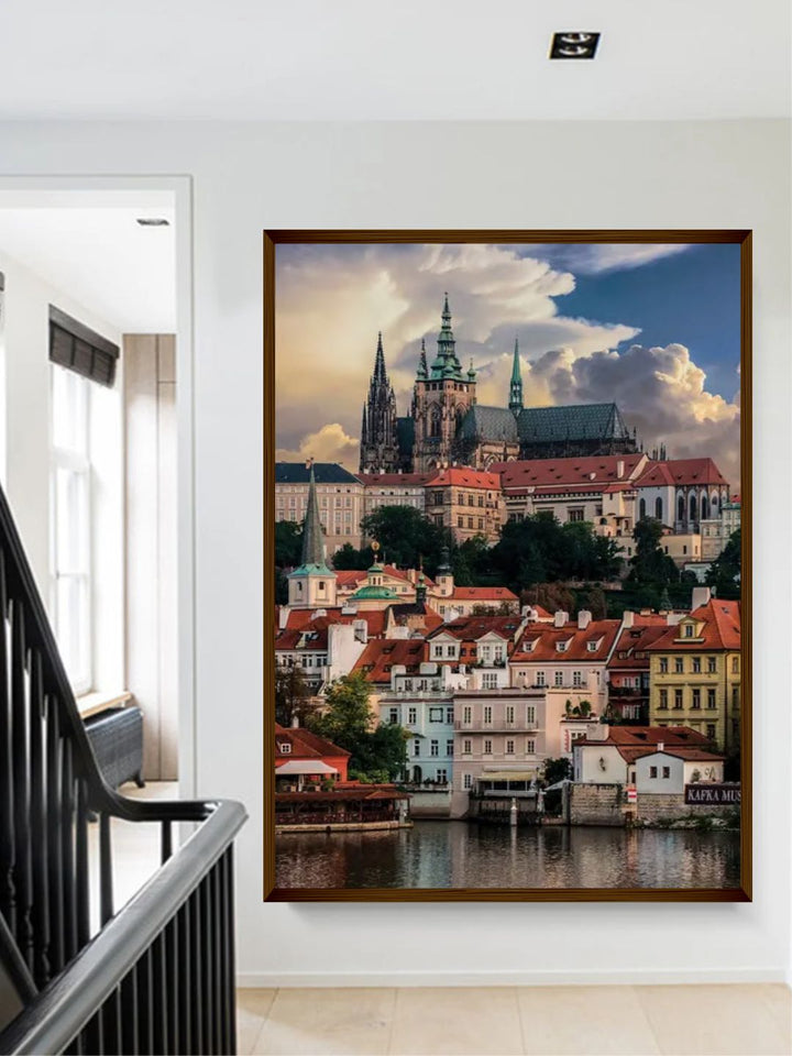 "Blue  Black Photograph Printed Framed Wall Art''