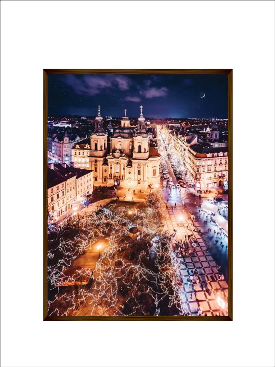 "Beige  Purple Landscape Photograph Wall Art''