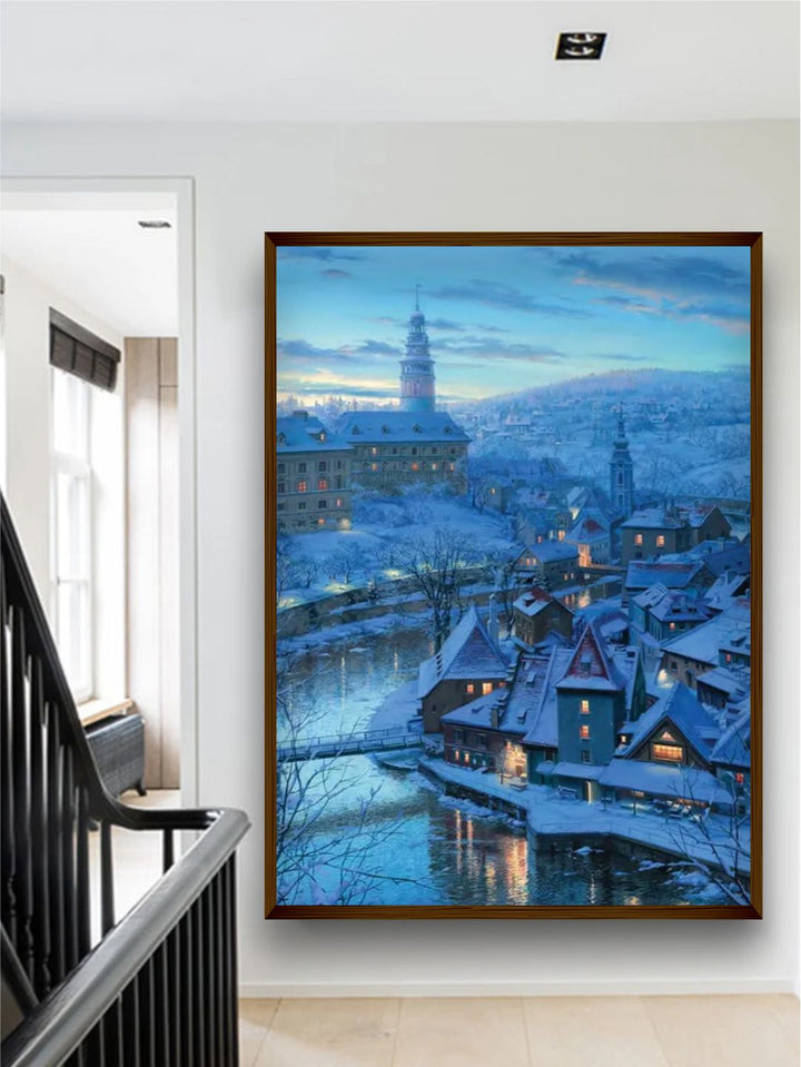 "Blue Photograph Framed Wall Art''
