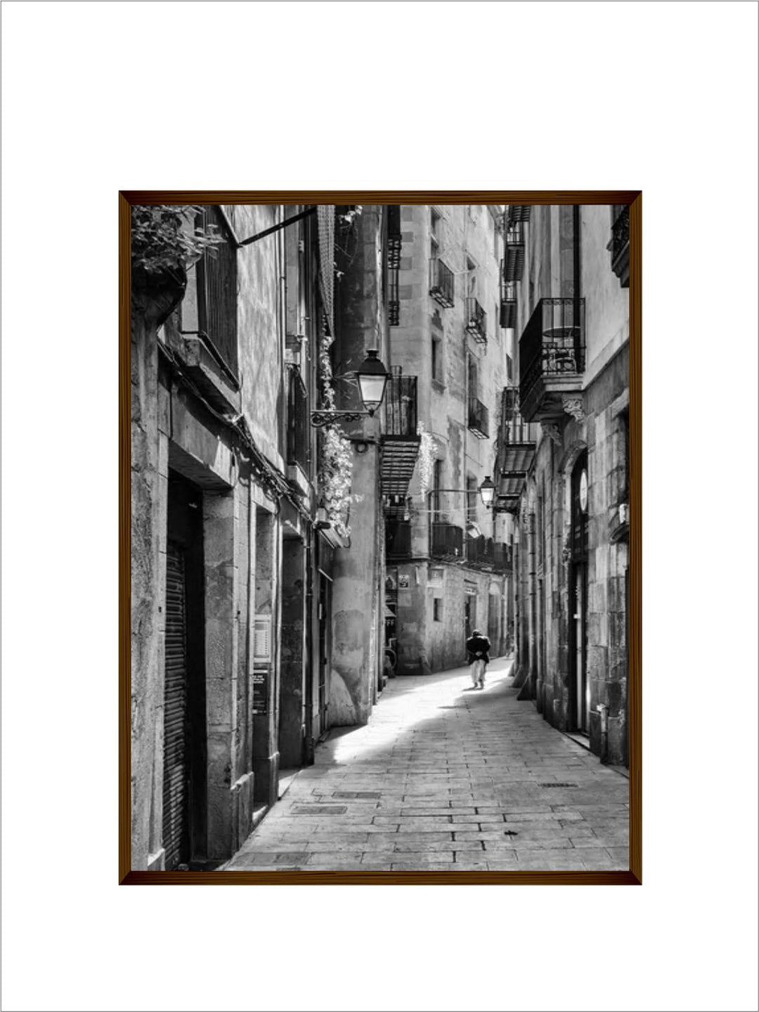 "Black  Grey Photograph Printed Framed Wall Art''