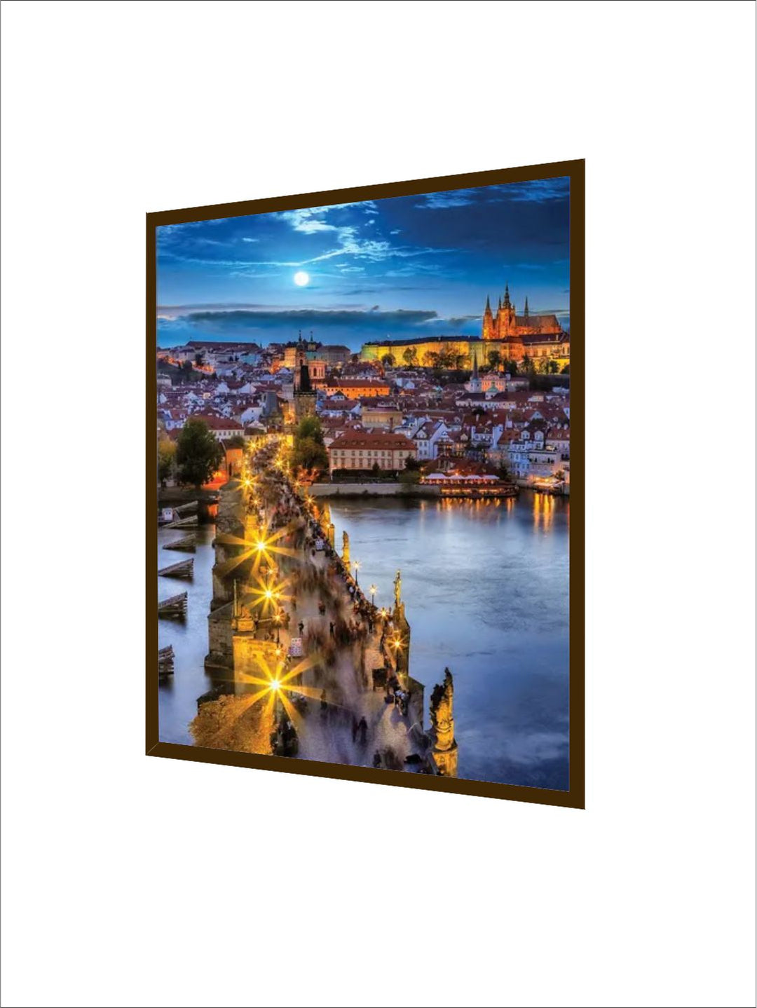 "Blue Photograph Printed Framed Wall Art''