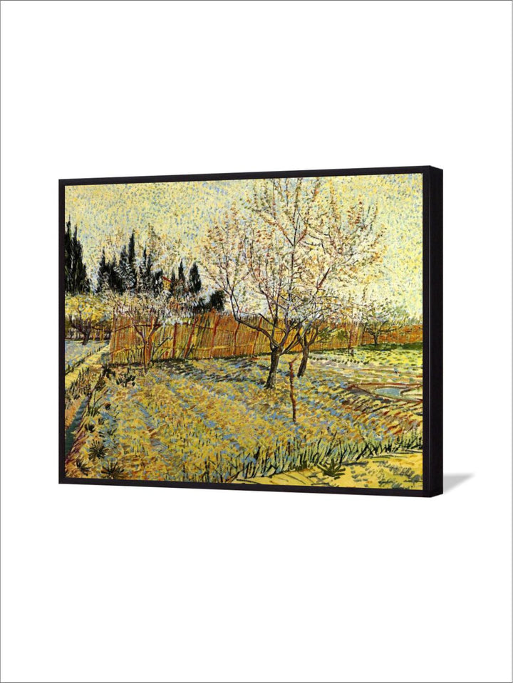 "Orchard Springtime By Van Gogh Printed Framed Wall Art''