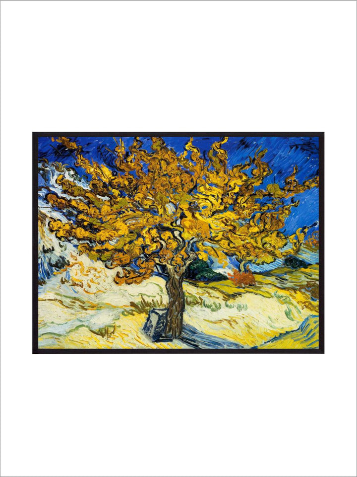 "Yellow & Blue The Mulberry Tree By Van Gogh''
