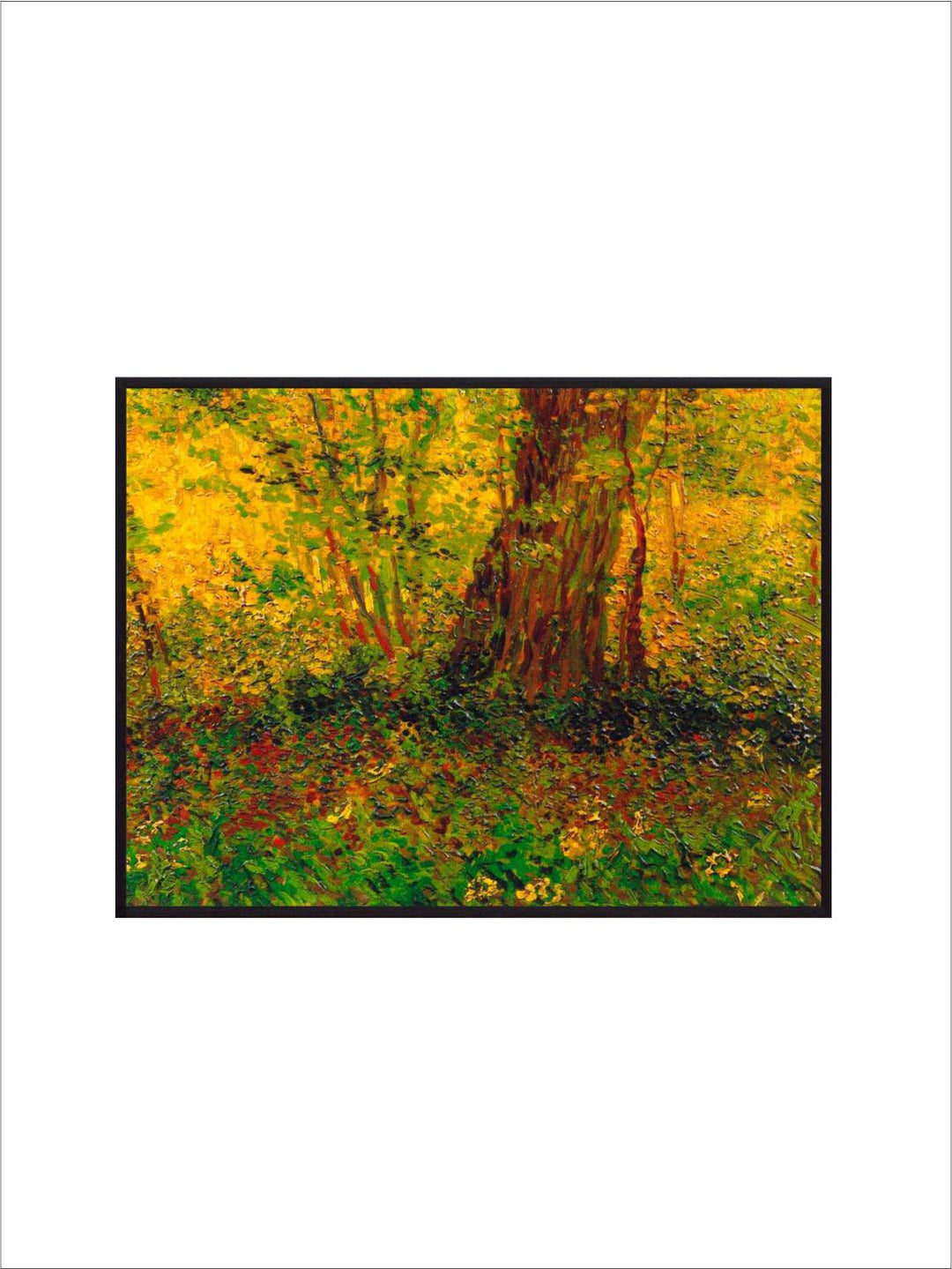 "Yellow & Brown Abstract Design Framed Wall Art''