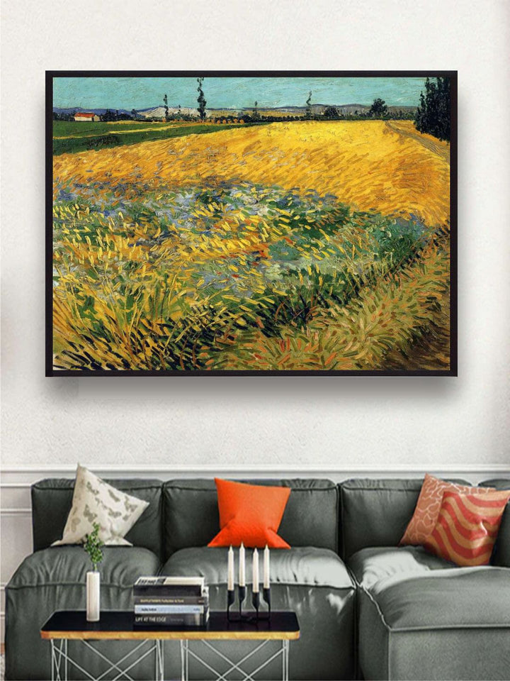 "Yellow & Green Wheatfield By Van Gogh''