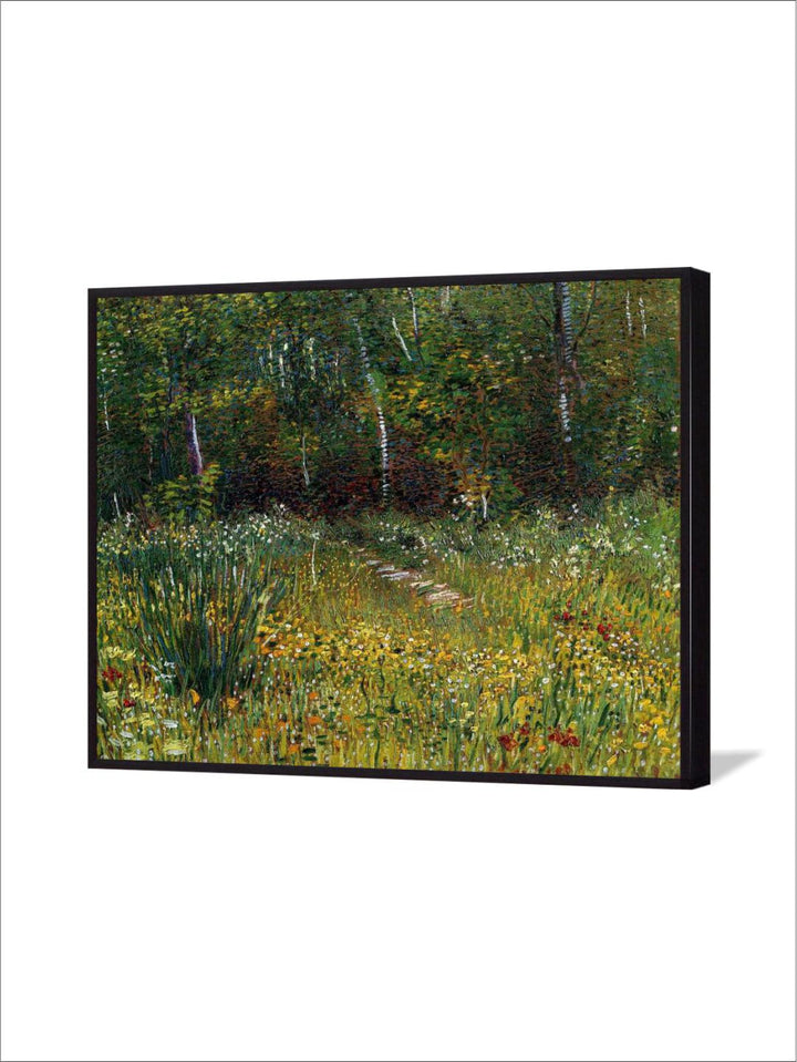 "A Park In Spring 1887 By Van Gogh Printed Framed Wall Art''