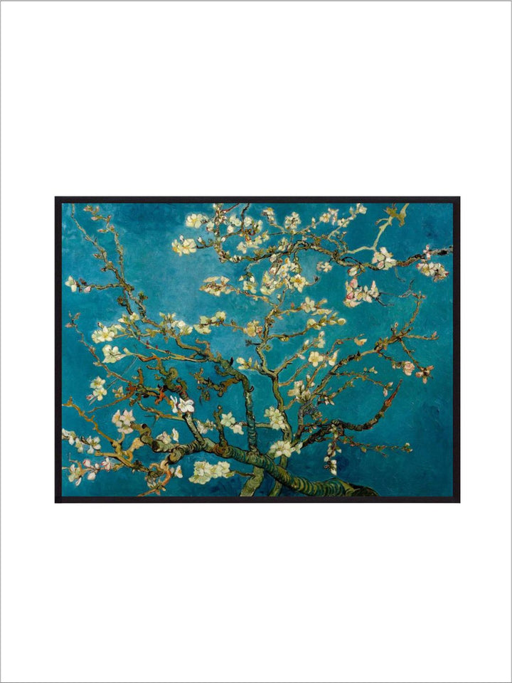 "Blossoming Almond Tree By Van Gogh Framed Wall Art Painting''