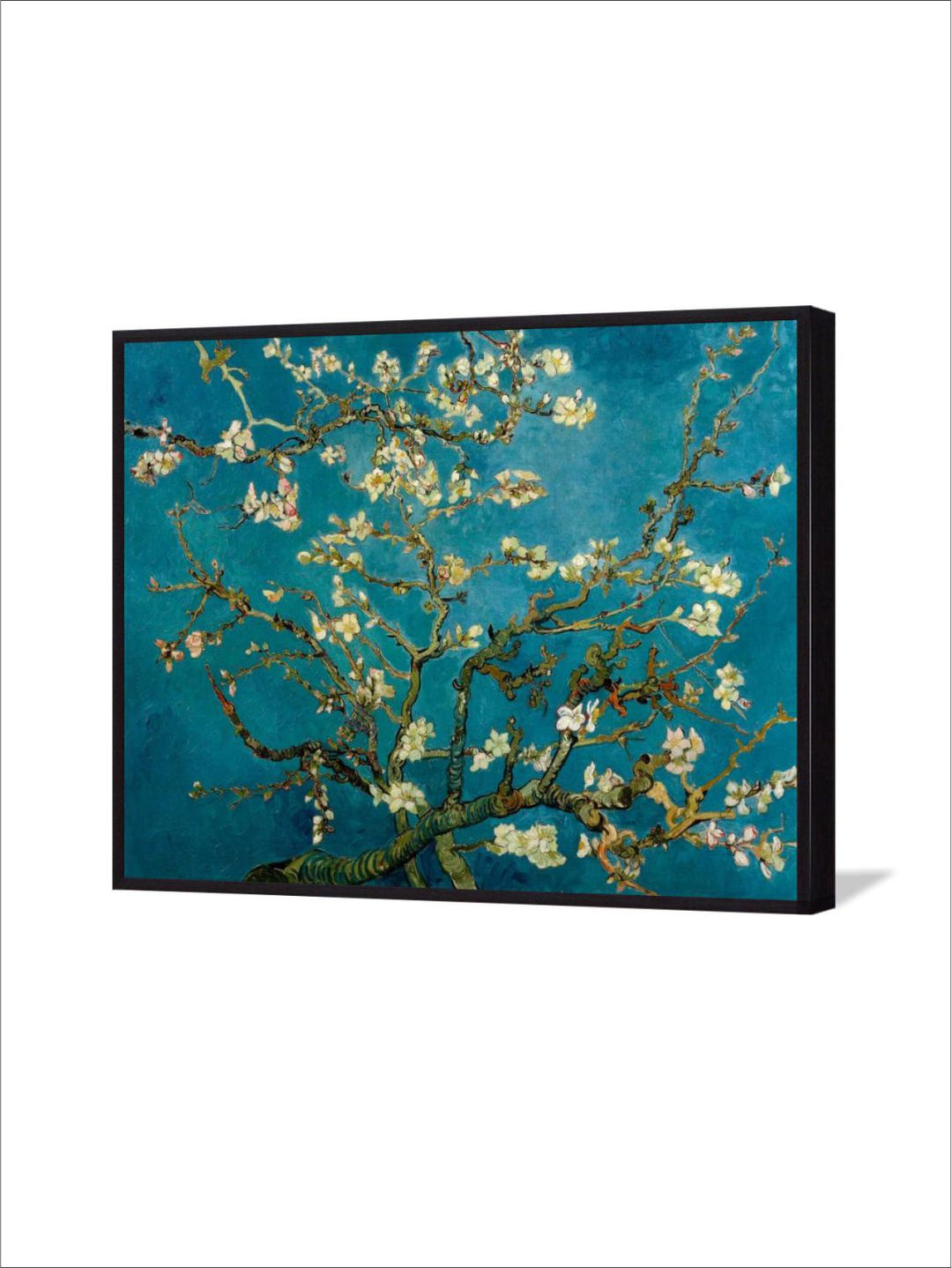 "Blossoming Almond Tree By Van Gogh Framed Wall Art Painting''