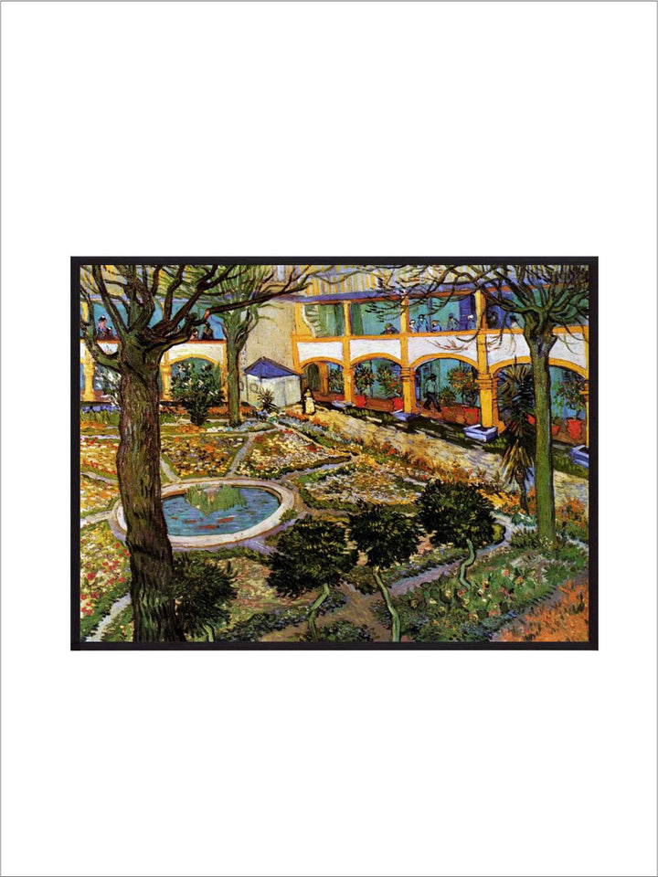 "Courtyard Hospital Arles By Van Gogh''