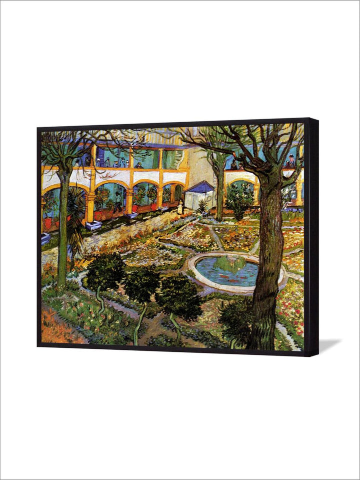 "Courtyard Hospital Arles By Van Gogh''