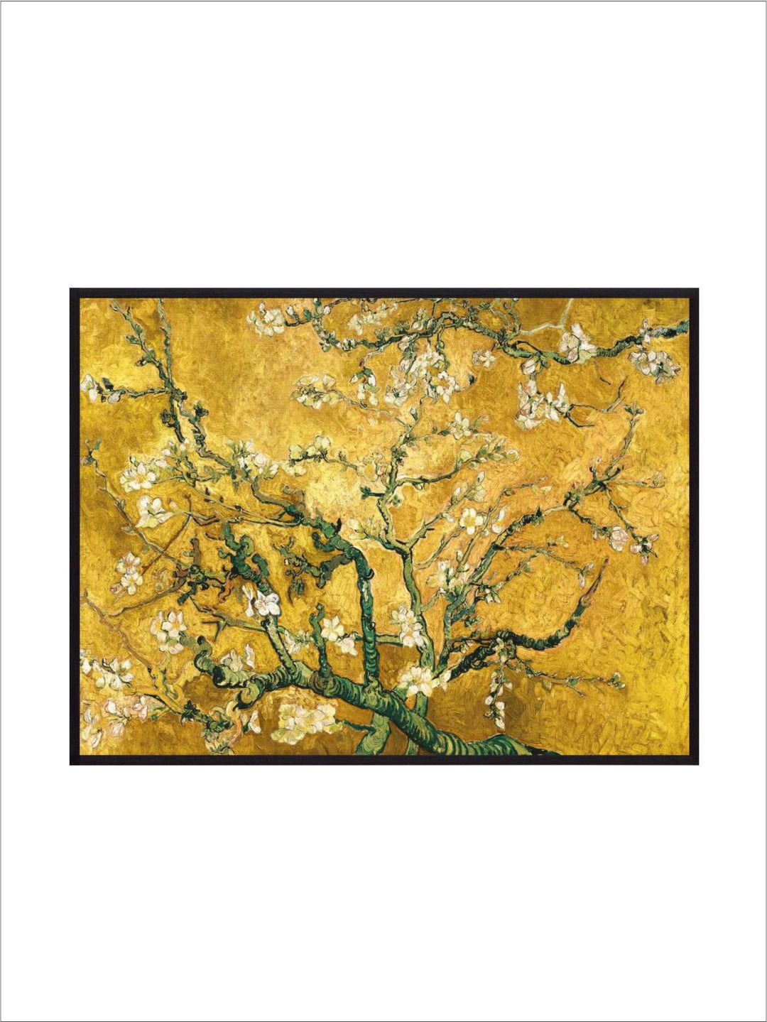 "Yellow & White Mandorlo In Fiore (Gold Variation) By Van Gogh''