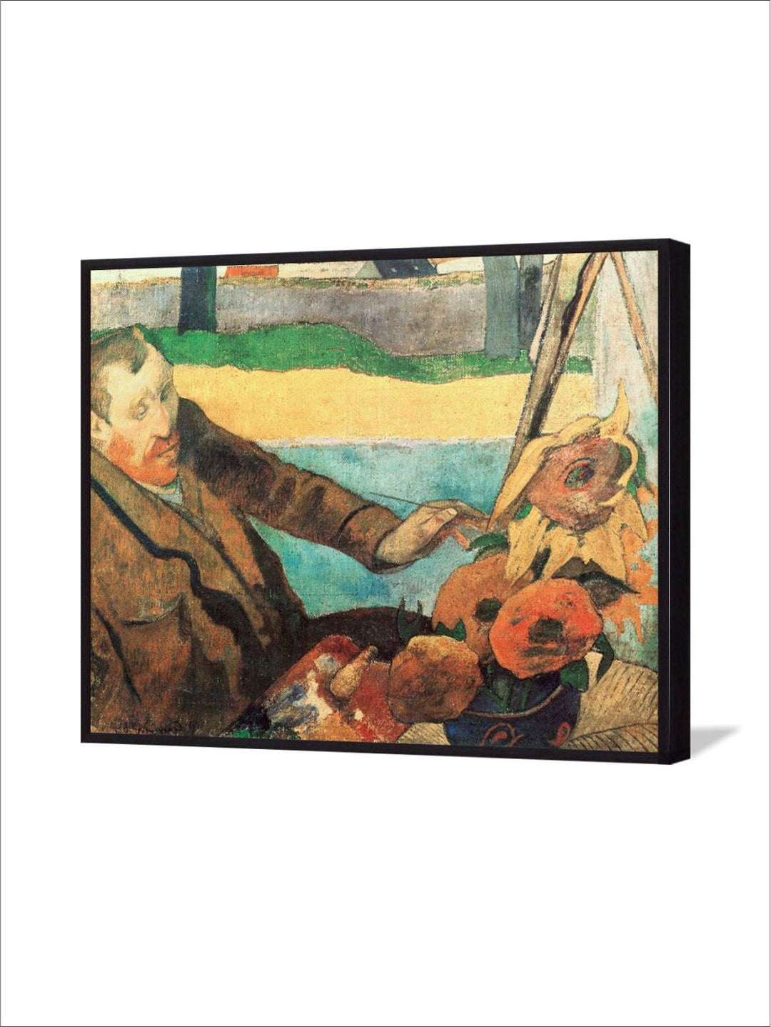 "Brown & Yellow Abstract Framed Wall Art''