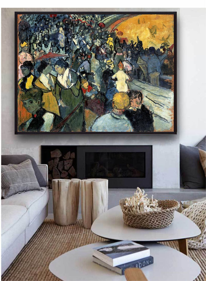 "Blue & Yellow The Arena at Arles By Van Gogh''