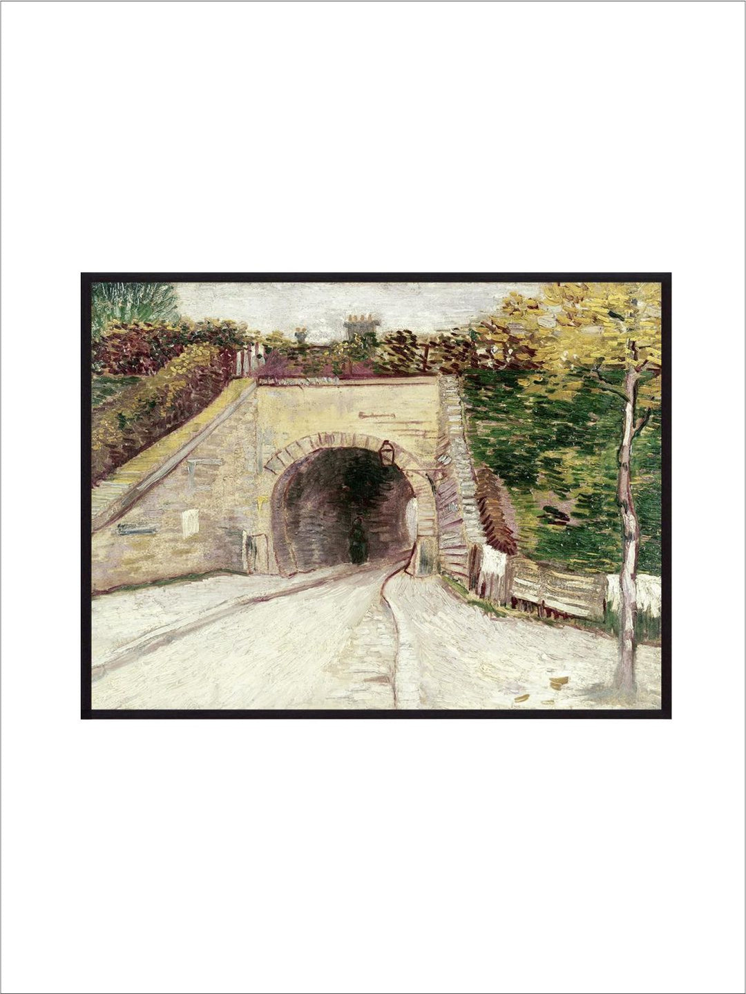 "Tunnel Through Hillside By Van Gogh Wall Art