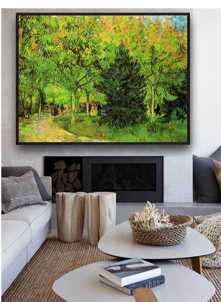 "Lane In Public Gardens Arles By Van Gogh Wall Art''