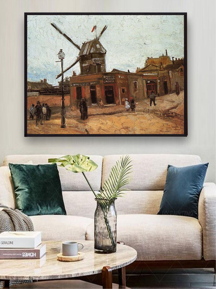"Le Moulin De La Galette 2 By Van Gogh Wall Art''
