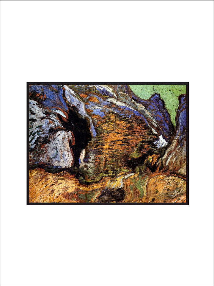 "Les Peiroulets Ravine By Van Gogh Wall Art Painting''
