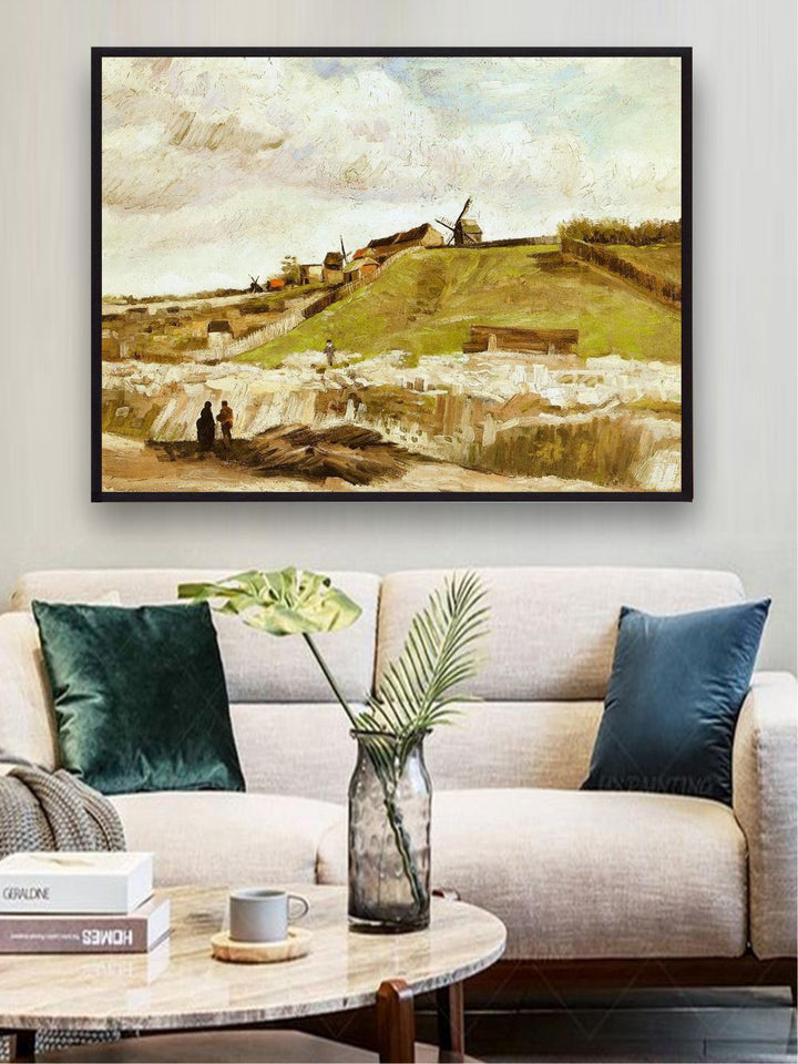 "Montmartre Quarry Mills By Van Gogh Wall Painting''