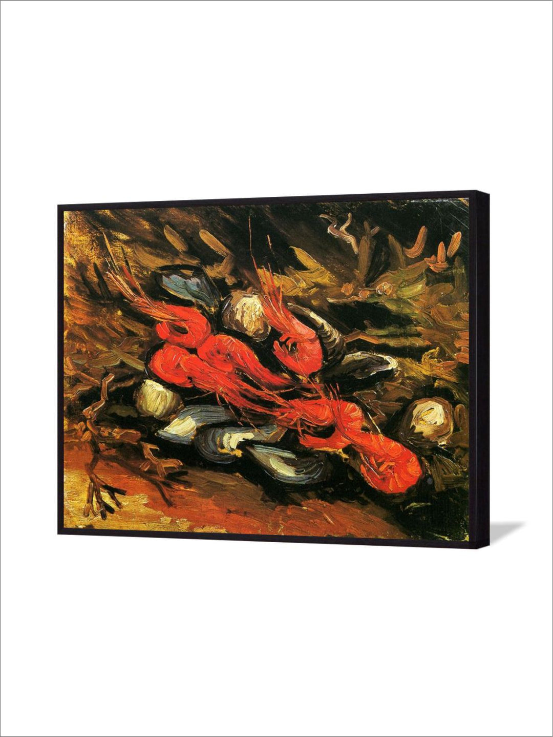 "Mussels Shrimp By Van Gogh Wall Art''