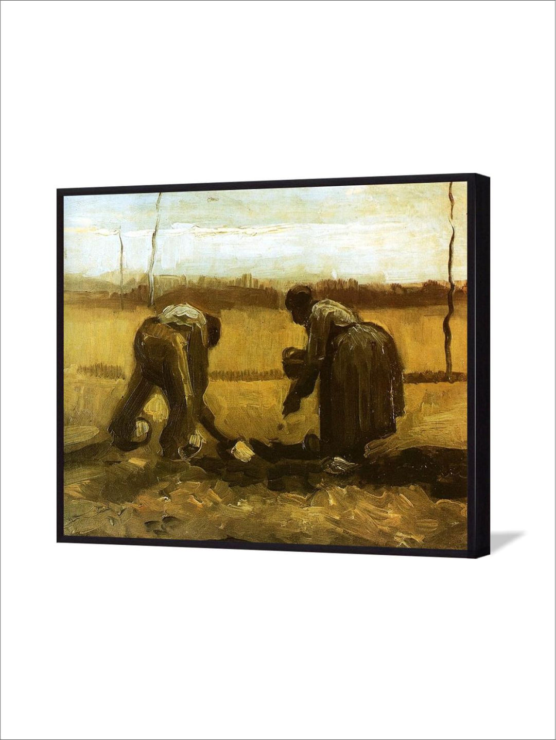 "Peasants Planting Potatoes By Van Gogh Wall Art''