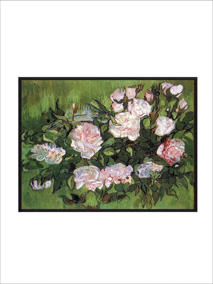 "Pink Roses By Van Gogh Wall Painting''