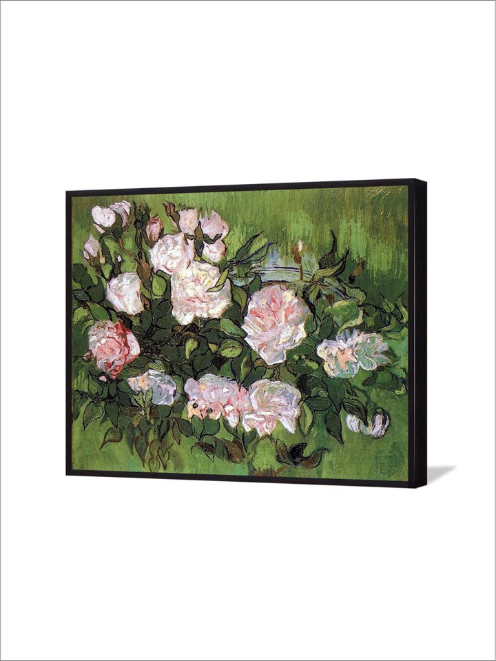 "Pink Roses By Van Gogh Wall Painting''